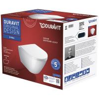 Унитаз подвесной безободковый Duravit D-Neo 54 см 45770900A1 (2577090000+0021690000)