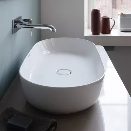 Фото раковина накладная duravit luv 80 см 379800000