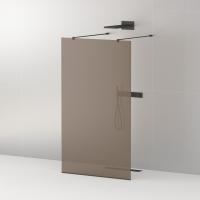 Душевая стенка Cezares Liberta 110 см LIBERTA-L-2-110-120-BR-NERO