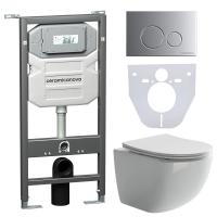 Унитаз с инсталляцией Сет 4 в 1 Ceramicanova CN3009_1001M_1000