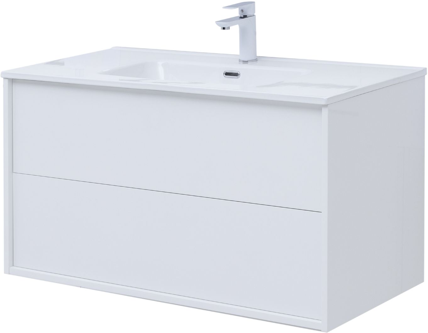 Тумба с раковиной Aquanet Lino 80 Flat