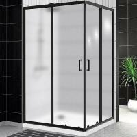 Душевое ограждение BelBagno Uno UNO-195-AH-2-120/90-P-NERO 120x90 см