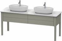 Тумба под раковину Duravit Luv 173 см, цвет: темно-серый матовый лак LU9562B6060