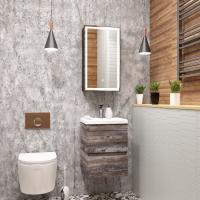 Зеркальный шкаф Art&Max Vita 35 см AM-Tec-350-650-1D-R-DS-F-Nero