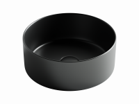 Раковина накладная Ceramicanova Element 35.8 см, цвет: черный CN6032MB