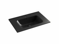 Раковина накладная Ceramicanova Element 71 см, цвет: черный CN7007MB