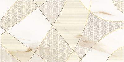 Декор Azori Calacatta Royal Geometria 31,5x63 см