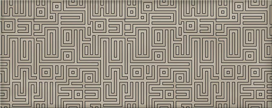 Декор Azori Nuvola Greige Labirint 20,1x50,5 см