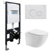 Унитаз с инсталляцией Abber Bequem AC1100T-AC0105-AC0121MW