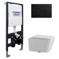 Унитаз с инсталляцией Abber Rechteck AC1201-AC0105-AC0121MB