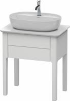 Тумба под раковину Duravit Luv 63 см, цвет: белый матовый сатиновый лак LU956003636