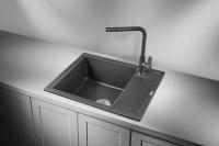 Кухонная мойка Granula 60 см 6002, ЧЁРНЫЙ