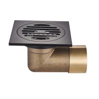 Душевой трап Raglo 10X10 см цвет: черный R605.10.06