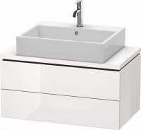 Тумба под раковину Duravit L-Cube 82 см, цвет: белый глянец LC580702222