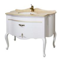 Тумба под раковину Caprigo Бурже 100 см, цвет: bianco antico (B002) 11015