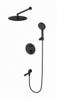 Душевая стойка с термостатом Wonzon & Woghand Stick цвет: Черный WW-88929010-MB