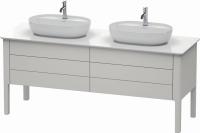 Тумба под раковину Duravit Luv 173 см, цвет: нордический белый матовый лак LU9567B3939