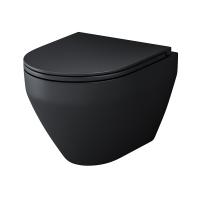 Унитаз подвесной с сиденьем AM.PM Spirit V2.0 Black Edition C701700MBSC (Распродажа)