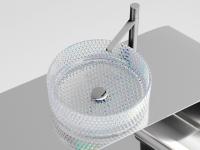 Раковина накладная Ceramicanova Cristal 36 см, цвет: неон CN6059