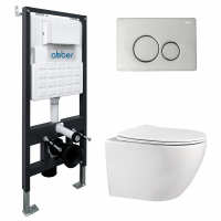 Унитаз с инсталяцией Abber Bequem AC1100-AC0105-AC0121