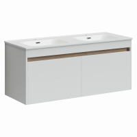 Тумба под раковину Sancos Smart 120 см, цвет: белый SM120-2W