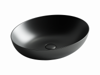 Раковина накладная Ceramicanova Element 52 см, цвет: черный CN6017MB