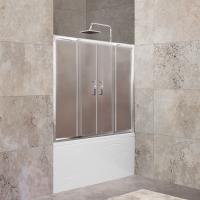 Шторка на ванну BelBagno UNIQUE-VF-2-150/180-140-P-Cr 150 см