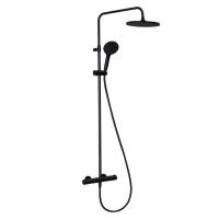 Душевая стойка Splendy Relax R RR208XTR26R3BM, термостатическая, цвет черный