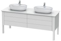 Тумба под раковину Duravit Luv 173 см, цвет: белый матовый сатиновый лак LU9567B3636