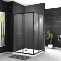 Душевое ограждение 	BelBagno UNO-195 80x100 см UNO-195-AH-2-100/80-C-NERO