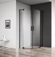 Душевое ограждение Cezares Slider SLIDER-R-2-90/100-C-NERO 90 см