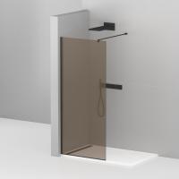 Душевая стенка Cezares Liberta 100 см LIBERTA-L-1-100-120-BR-NERO