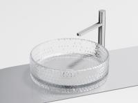 Раковина накладная Ceramicanova Cristal 36 см, цвет: прозрачный CN6062