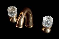 Смеситель для раковины на 3 отверстия Boheme Crystal Luxury Options 297-CRST