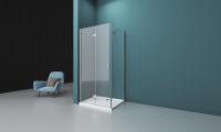 Душевое ограждение BelBagno ALBANO-ASH-1-100/80-C-Cr 100x80 см