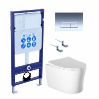 Унитаз с инсталляцией Акватек Ника SET AQUATEK НИКА-017 4в1