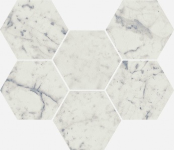 Мозаика Italon Charme Extra Carrara Hexagon 29x25 см