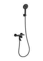 Смеситель для ванны Wonzon & Woghand, цвет: Черный матовый WW-FE05L221-MB