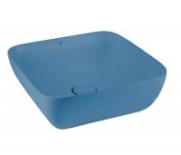 Раковина накладная AeT Elite Round Square 43 см, цвет: голубой матовый L602T0R0V0140