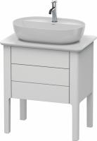 Тумба под раковину Duravit Luv 63 см, цвет: белый матовый сатиновый лак LU956503636