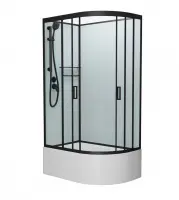 Душевая кабина Frank F412/2L/R М Black 120x80 см 20077