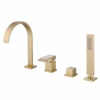 Смеситель на борт ванны Abber Wasserfall AF8613G