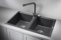 Кухонная мойка Granula 81 см 8101, ГРАФИТ