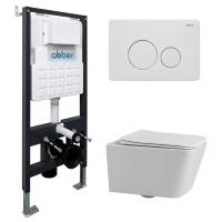 Унитаз с инсталляцией Abber Rechteck AC1201-AC0105-AC0121MW