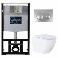 Унитаз с инсталляцией Azario AZ-8010-1000+AZ-8200-0011+AZ-0046N