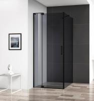 Душевое ограждение Cezares SLIDER-AH-1-80-70/80-GRIGIO-NERO 80x70 см