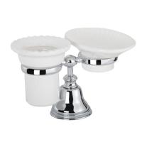 Стакан и мыльница настольные TW collection Harmony TWHA141cr