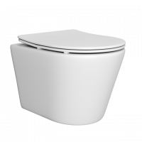 Унитаз подвесной безободковый Abelsberg Element Ceramic TornadoFlush 49 см ELC70701WH