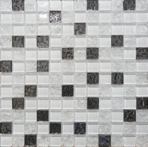 Мозаика AltaCera Touch Glass White Mosaic 30x30 см