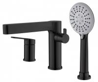 Смеситель на борт ванны BelBagno Delta DEL-BVD3-NERO